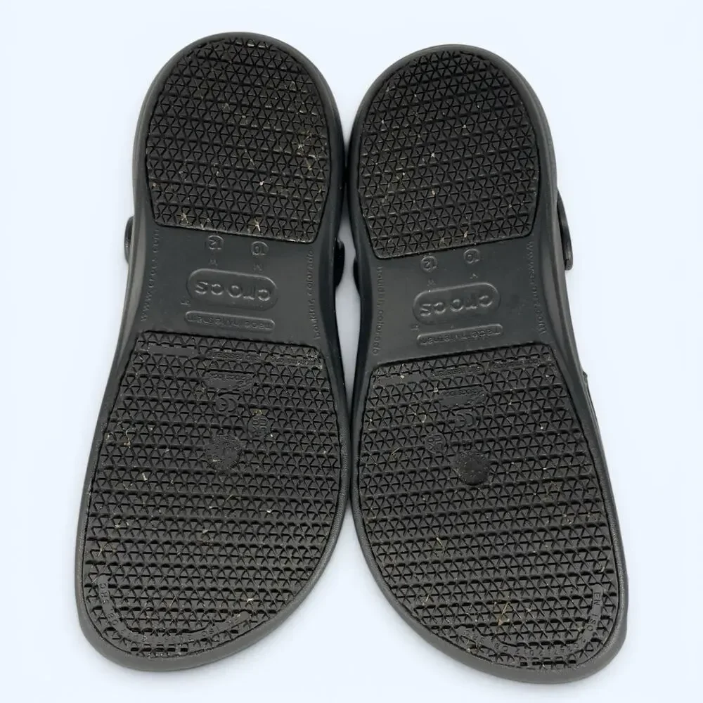 Crocs at Work Bistro Clog Slip Resistant M10, W12 Black 10075-001
